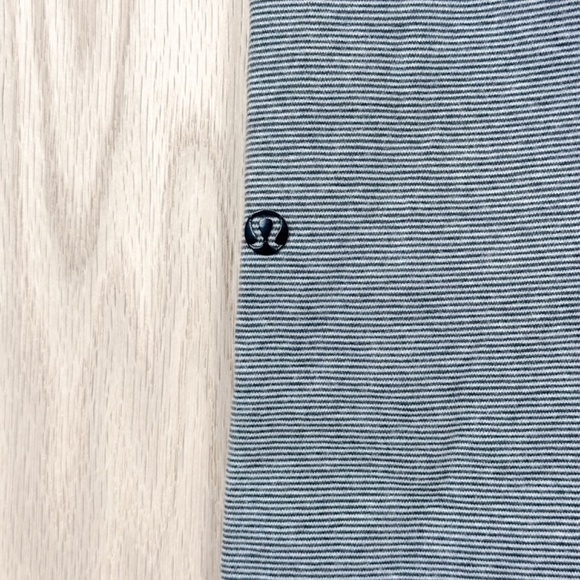 Lululemon Wunder Under Pant Cotton Stripe Black White Legging RARE - Picture 16 of 16